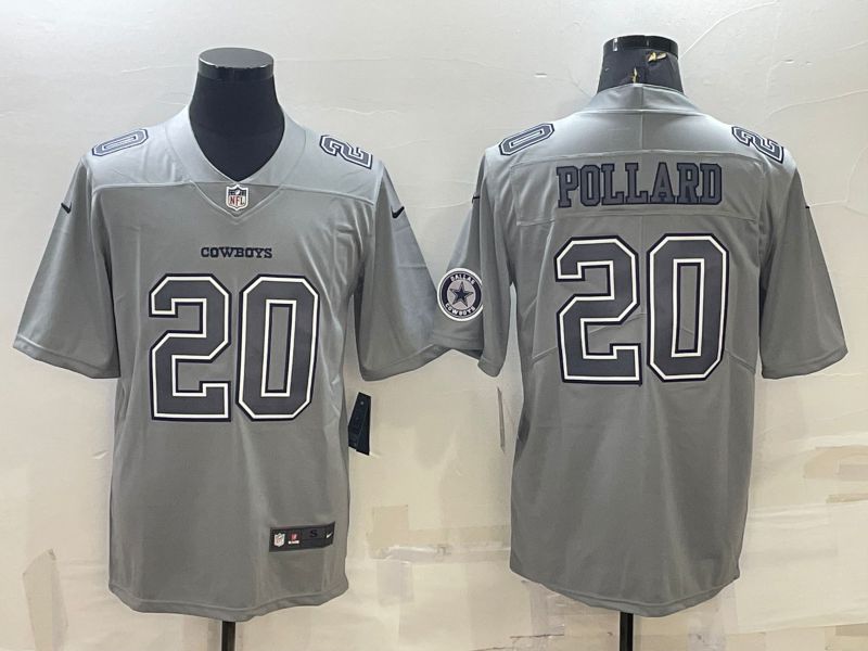 Men Dallas Cowboys 20 Pollard Grey 2022 Nike Limited Vapor Untouchable NFL Jerseys